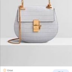 Chloe Drew Purse - Pink Crocodile